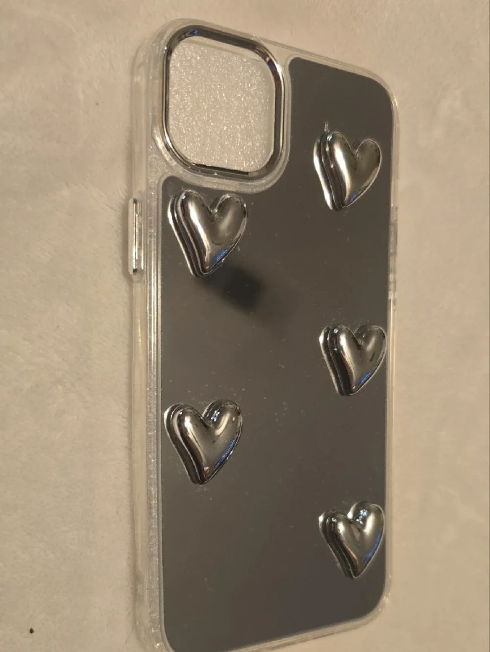 Cose NWT Mirror Heart iPhone 14 Plus Case - Silver Accent